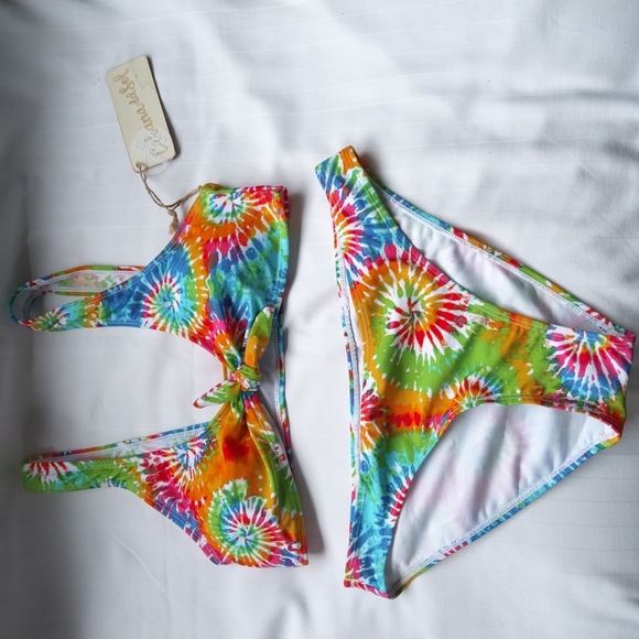 Cabana del Sol Tie Dye Bikini NEW- Sz. Med - Picture 2 of 5